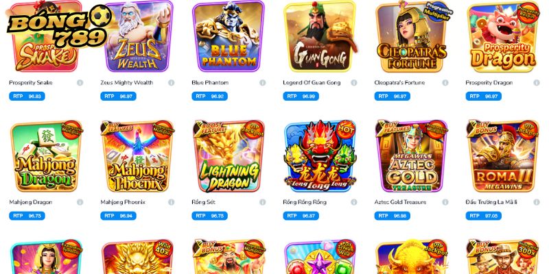 Top sảnh game hot tại BONG789